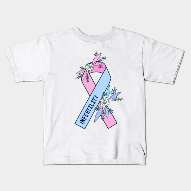 Infertility Awareness Kids T-Shirt by Sloth Station